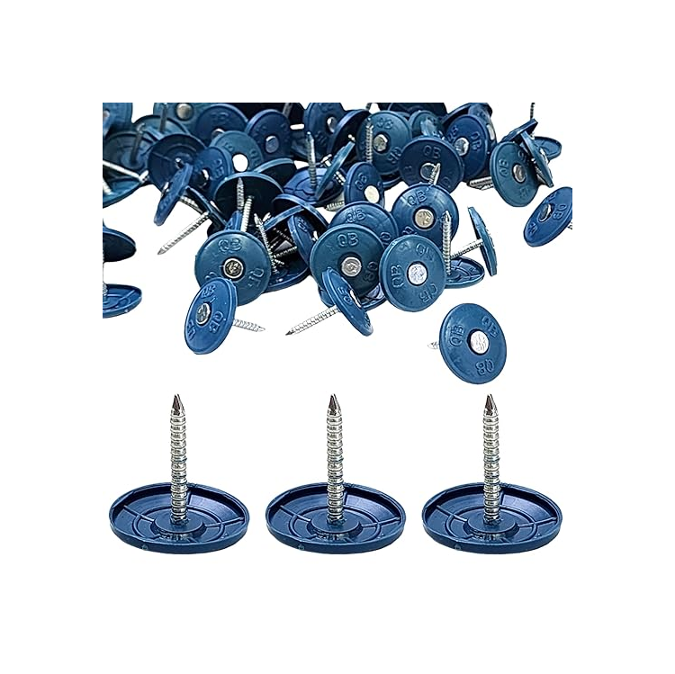 NailsRUs Round Plastic Cap Nail 1 Inch Roofing Nails Fastening Foam Board 500 pack